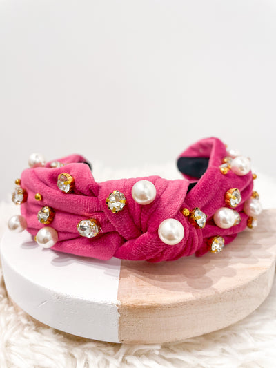 Sandy Pearls Crystal and Pearl Headband