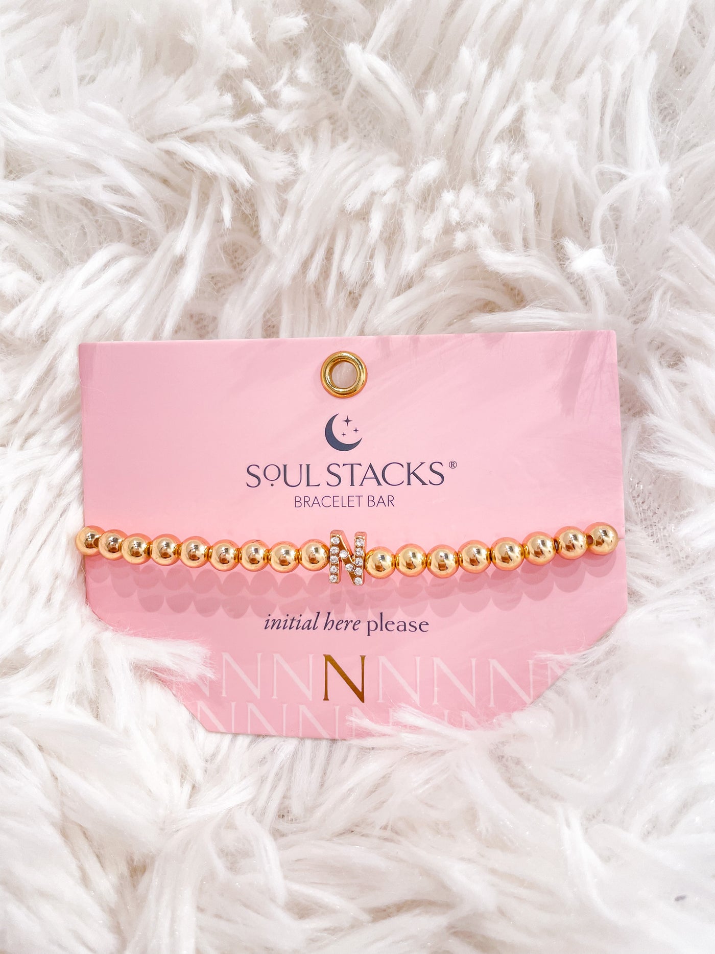 Soul Stacks Initial Bracelet