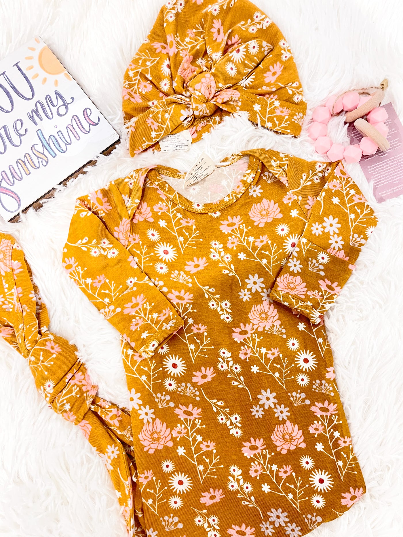 Bamboo Gown & Hat Set
