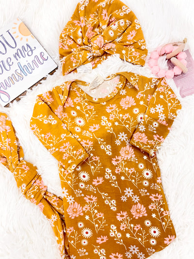 Bamboo Gown & Hat Set
