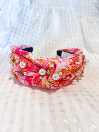 Sandy Pearls Crystal and Pearl Headband