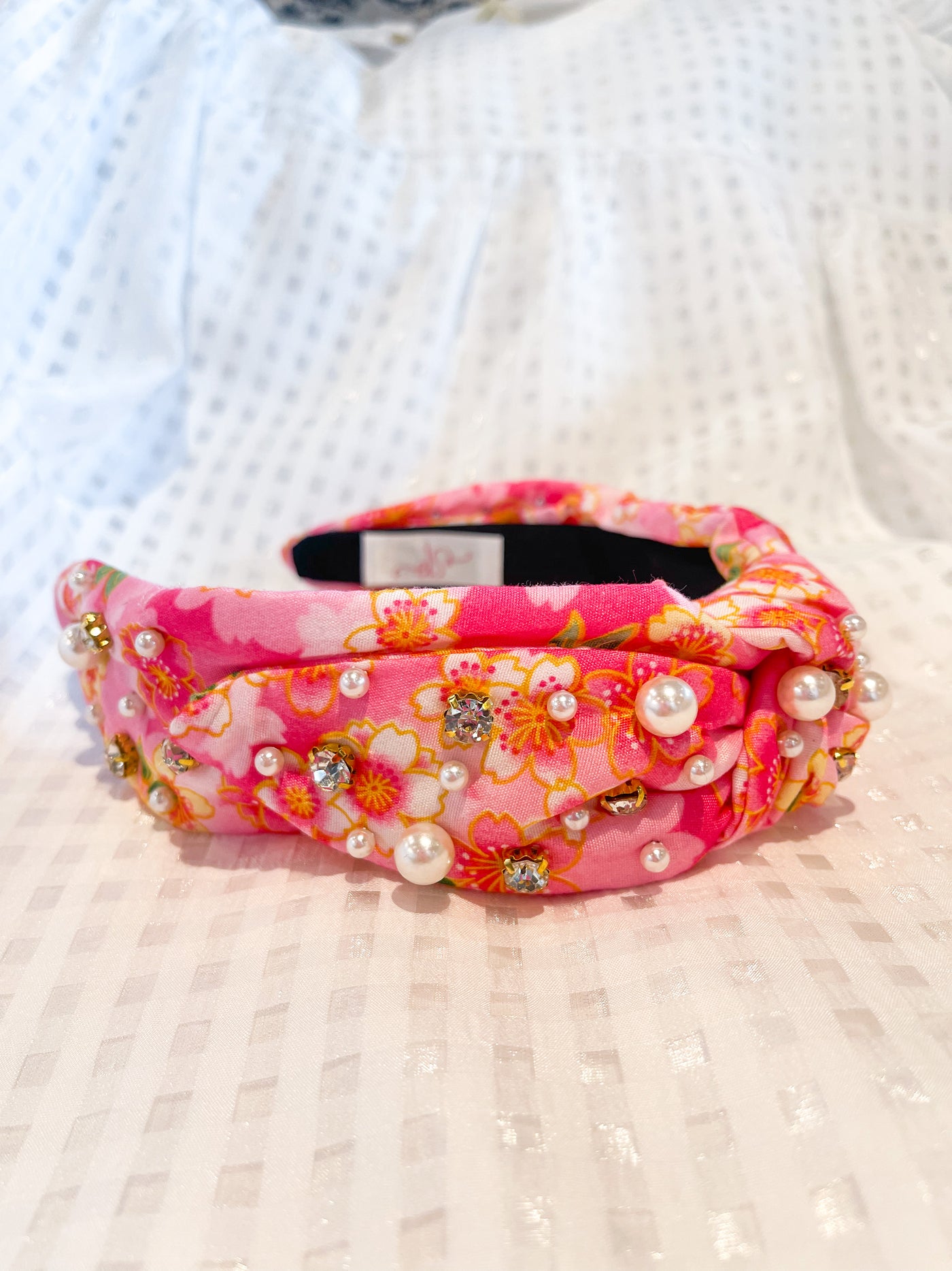 Sandy Pearls Crystal and Pearl Headband