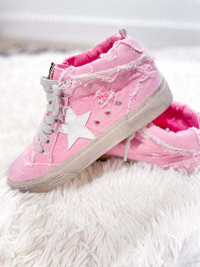 Paulina Pink Canvas Shoes