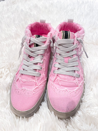 Paulina Pink Canvas Shoes