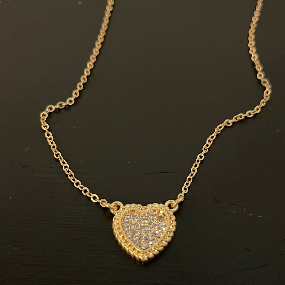 Corrine Heart Charm Necklace