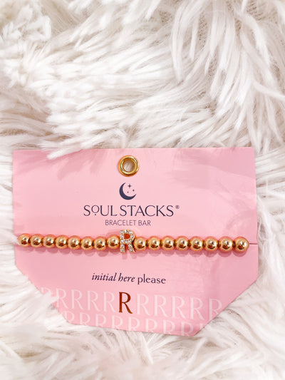 Soul Stacks Initial Bracelet