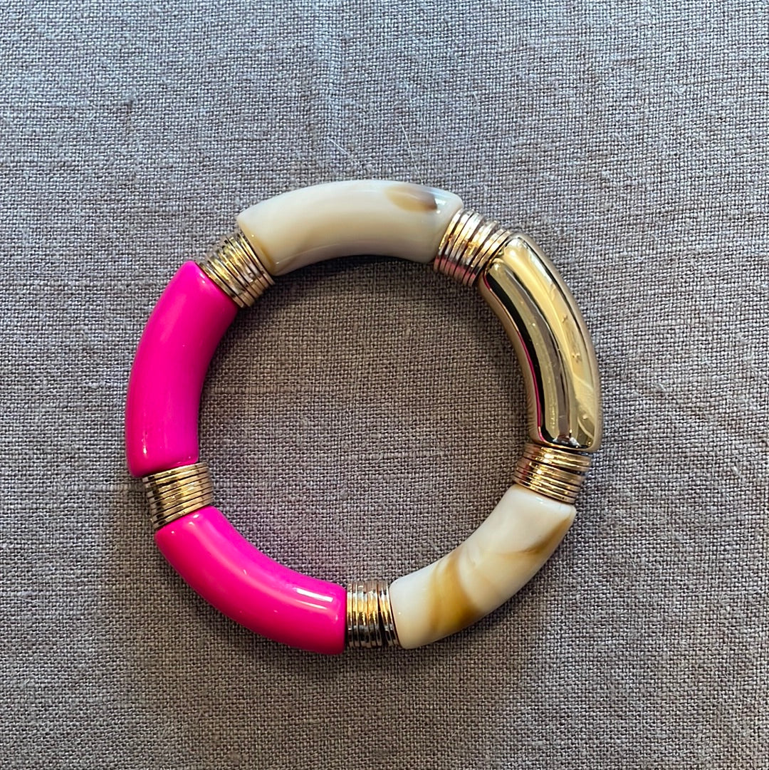 Tube Bracelet w/Disk