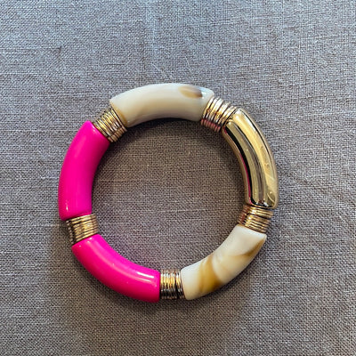 Tube Bracelet w/Disk
