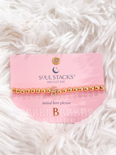 Soul Stacks Initial Bracelet