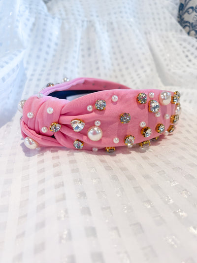 Sandy Pearls Crystal and Pearl Headband