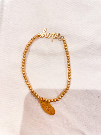 Leah Bead Stretch Bracelet