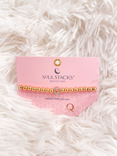 Soul Stacks Initial Bracelet