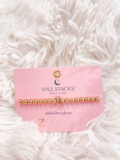 Soul Stacks Initial Bracelet