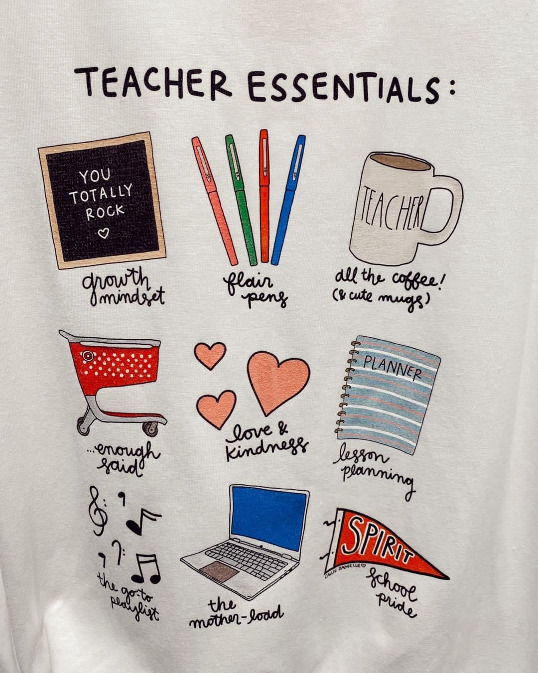 Teacher Essentials Tee