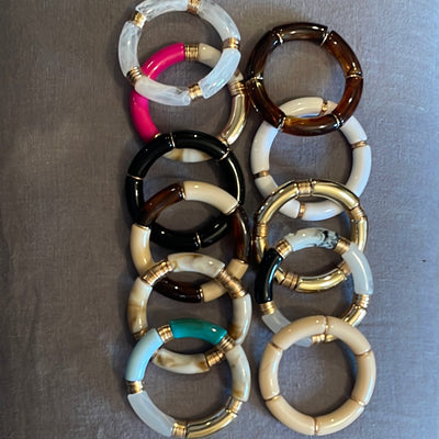 Tube Bracelet w/Disk