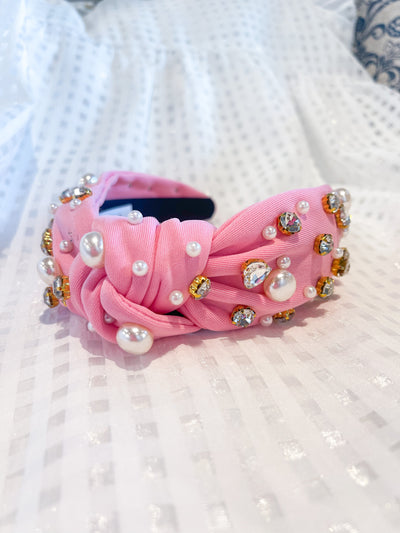 Sandy Pearls Crystal and Pearl Headband