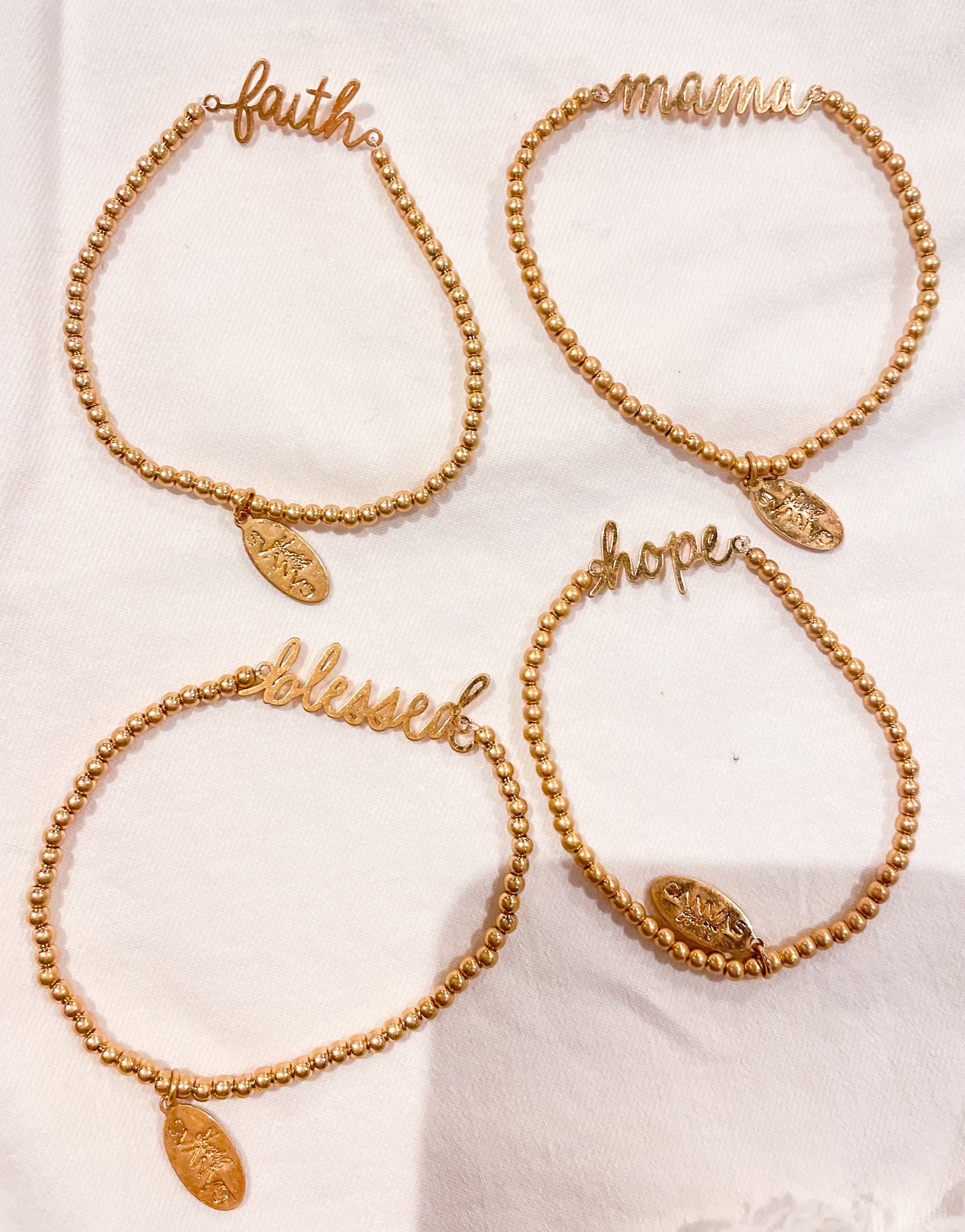 Leah Bead Stretch Bracelet