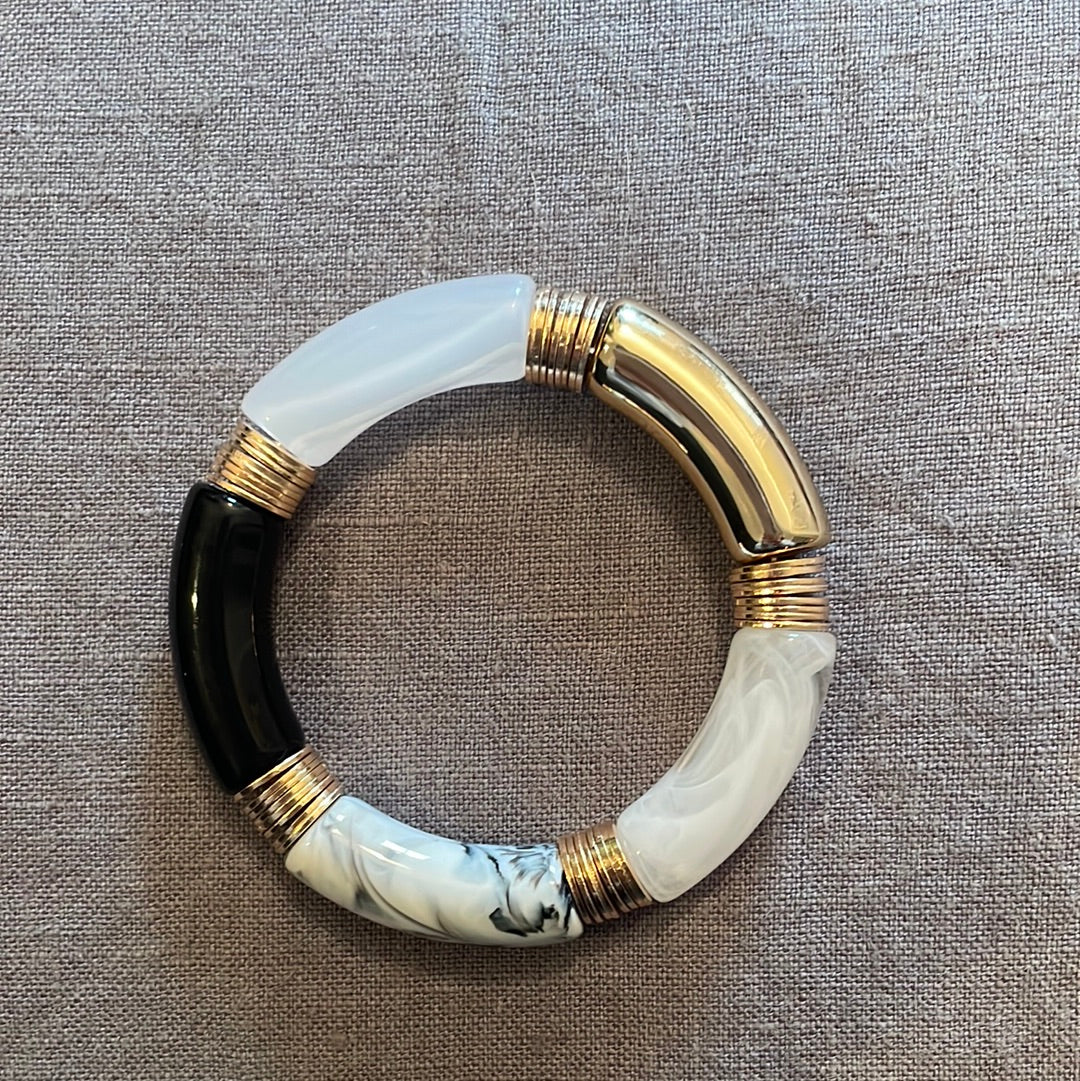 Tube Bracelet w/Disk