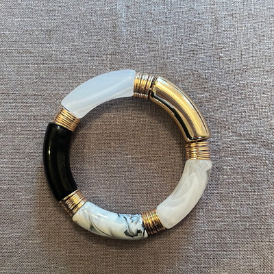 Tube Bracelet w/Disk